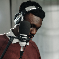 Man at the microphone